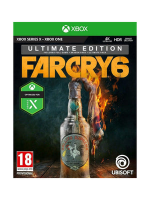 Far Cry 6 – Ultimate Edition für Xbox One und Xbox Series X (PEGI) in neuem Zustand mit Originalverpackung und Spiel-Disk.
