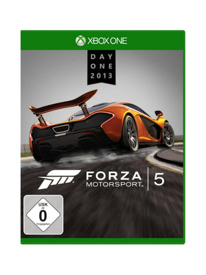 Forza Motorsport 5 Day One Edition für Xbox One gebraucht mit Originalverpackung und Spiel-Blu-ray.