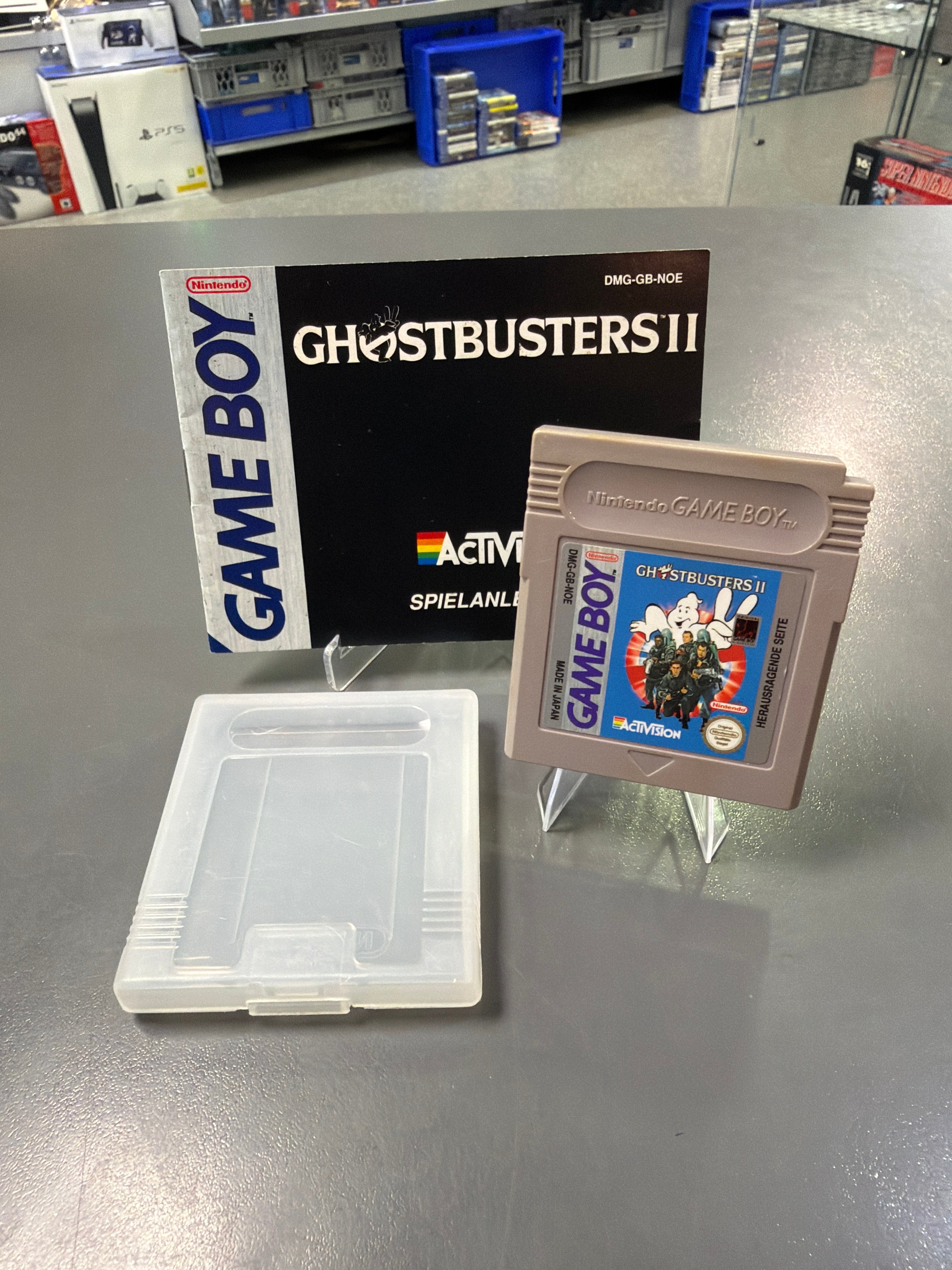 Ghostbusters II Game Boy Spielmodul mit Anleitung – Nintendo Retro-Handheld-Actionspiel basierend auf dem Ghostbusters-Film