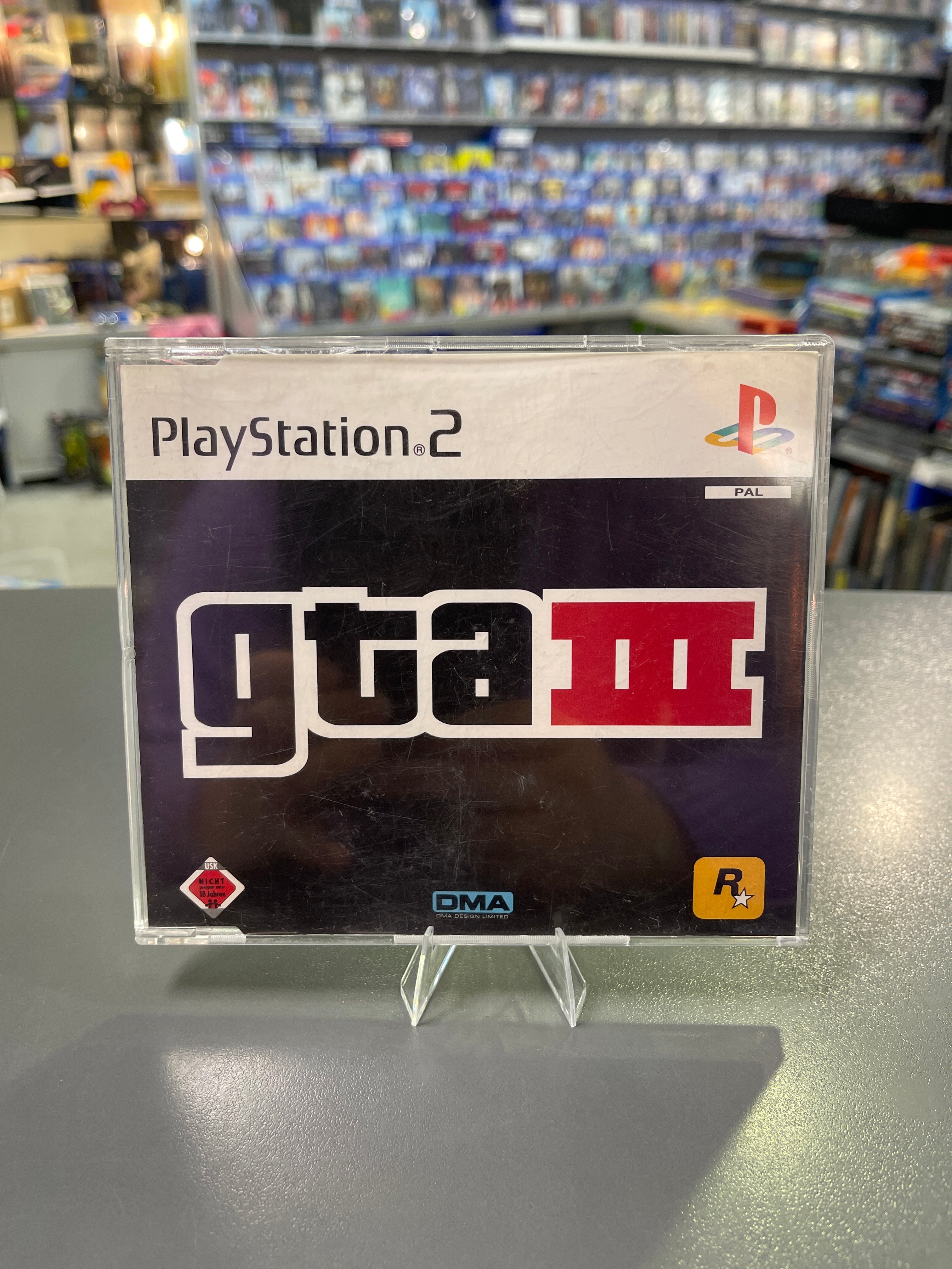 Grand Theft Auto III Promo-Disc Only für PS2, seltene Werbeversion des Open-World Klassikers GTA III von Rockstar Games, gebrauchte Spiel-Disc ohne Hülle.