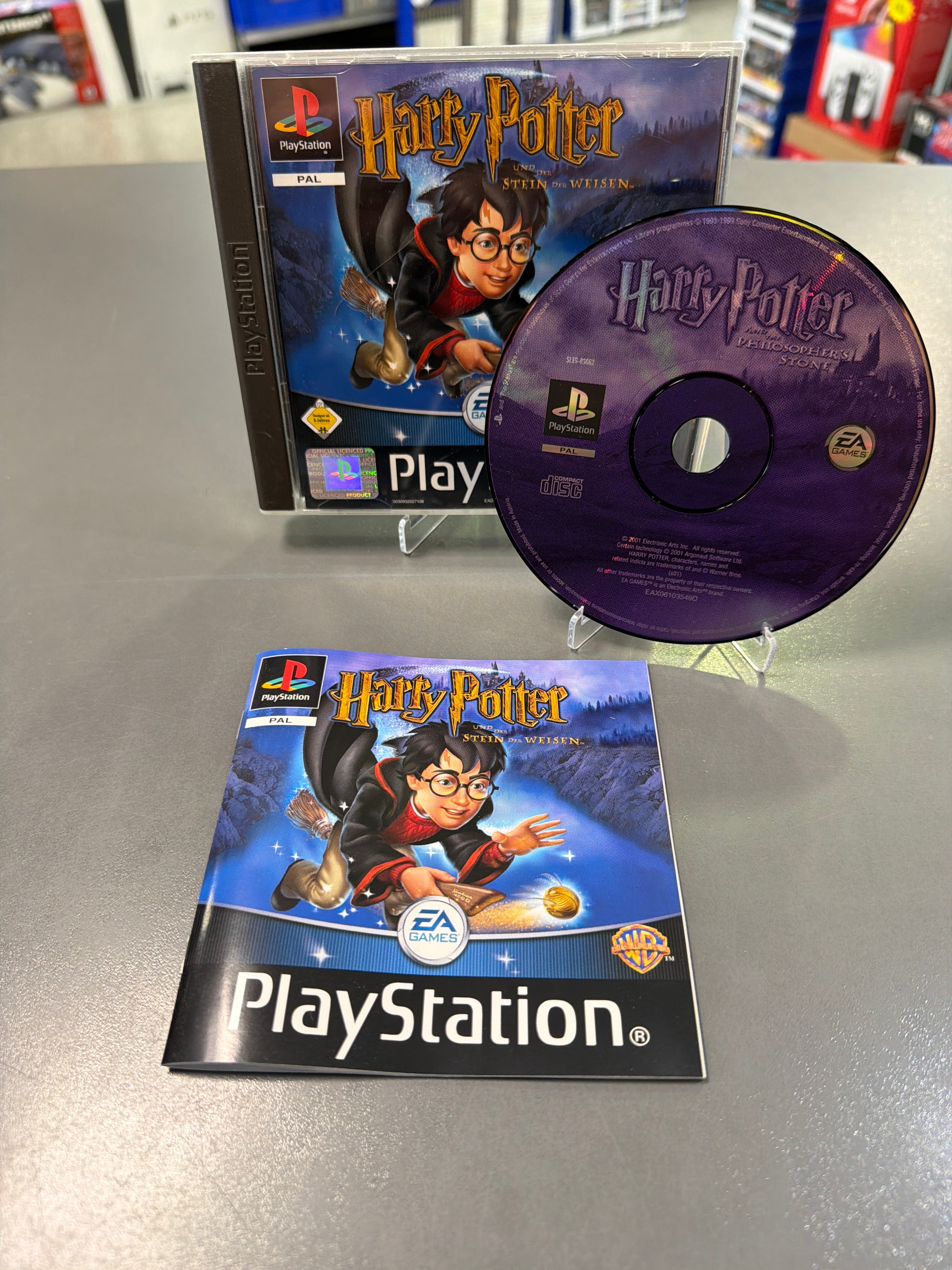 Harry Potter und der Stein der Weisen für Sony PlayStation 1 PS1 mit Originalhülle und Anleitung gebraucht