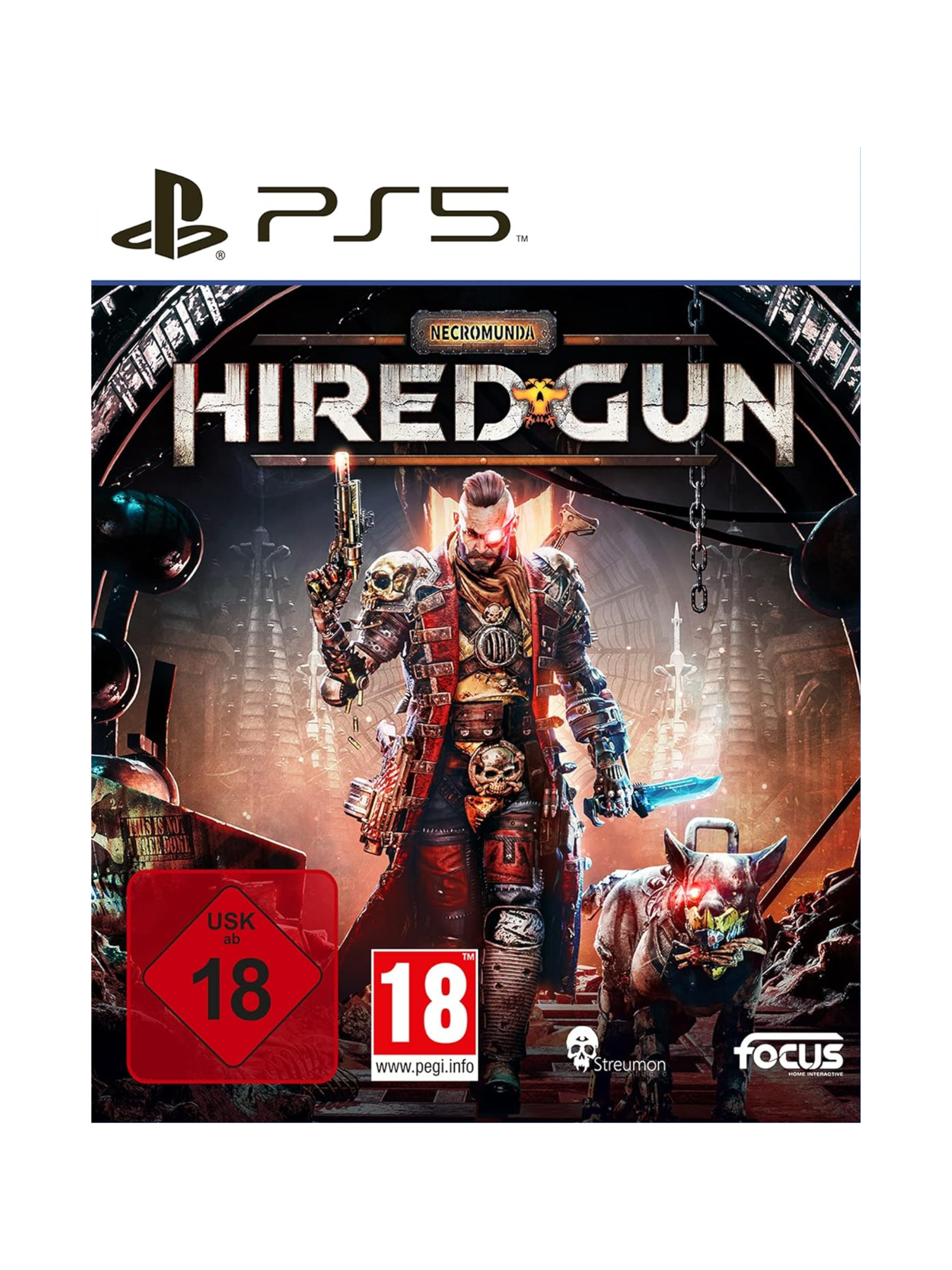 Necromunda: Hired Gun für PS5 gebraucht. Erlebe einen rasanten Ego-Shooter im Warhammer-40.000-Universum mit spektakulärer Action, Cyber-Mastiff und intensiven Kämpfen.