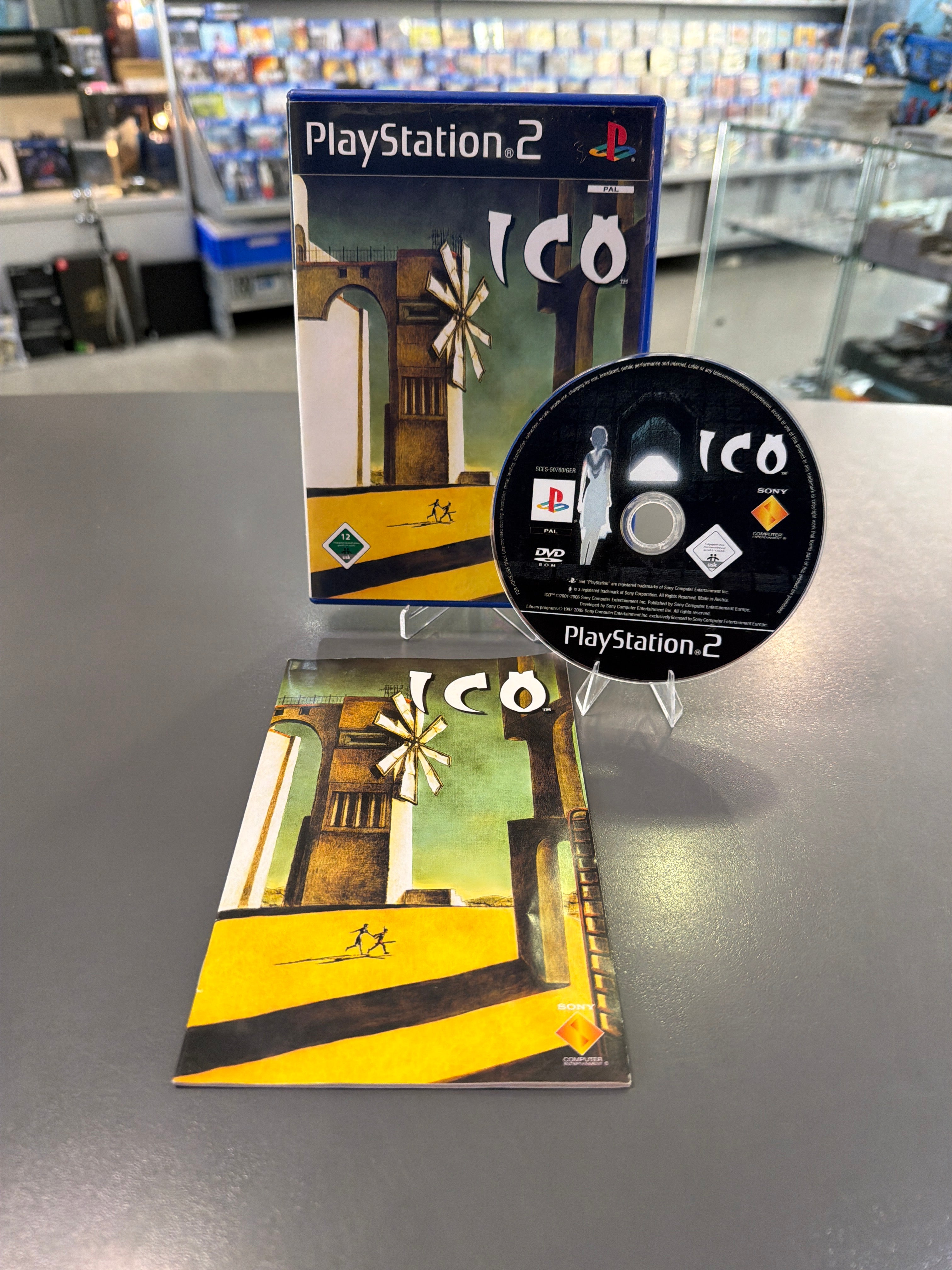 ICO für PlayStation 2 PS2 als gebrauchtes Videospiel in sehr gutem Zustand