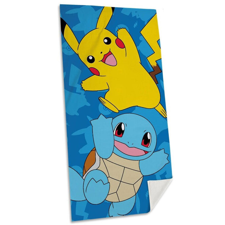 Pokemon Beach Towel Handtuch ( Pikachu + Schiggy )