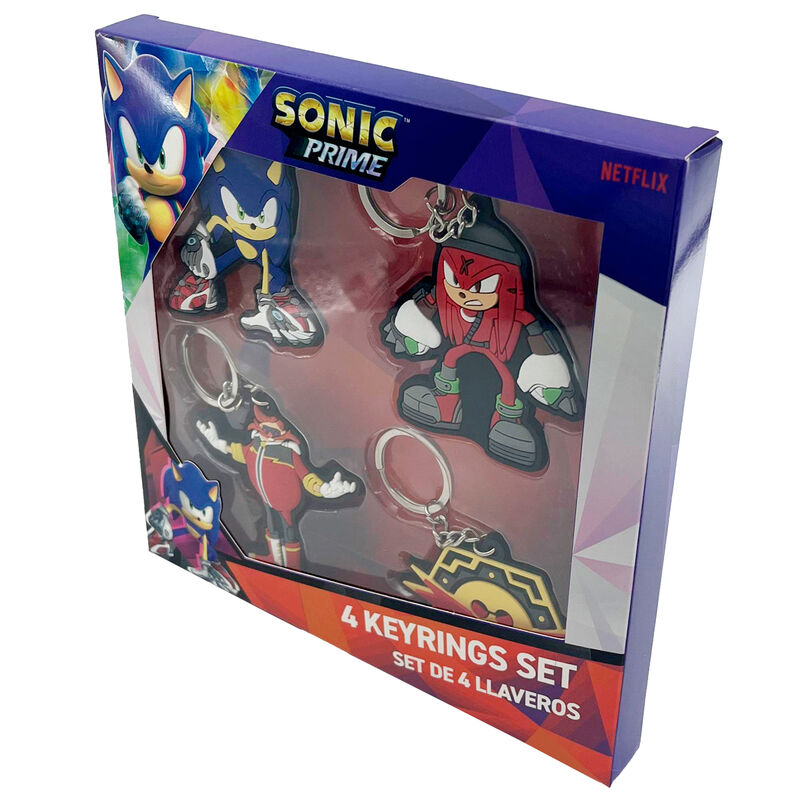 Sonic the Hedgehog Set 4 Keychain Schlüsselanhänger
