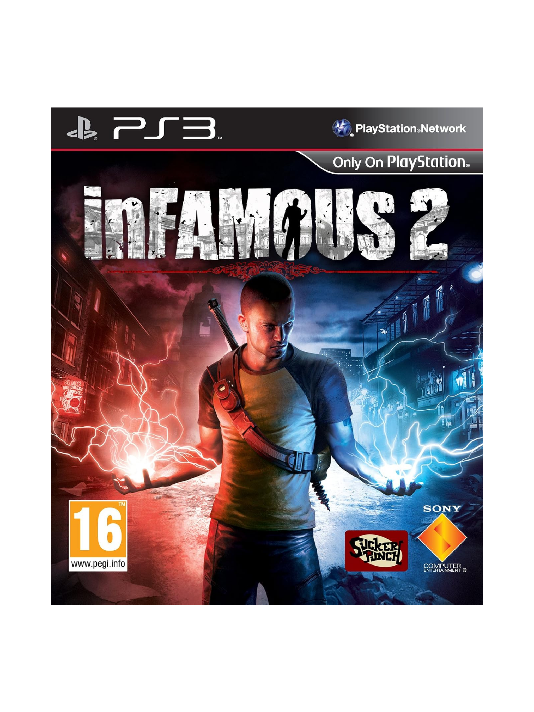inFAMOUS 2 PEGI für PlayStation 3 PS3 – gebrauchtes Open-World-Actionspiel