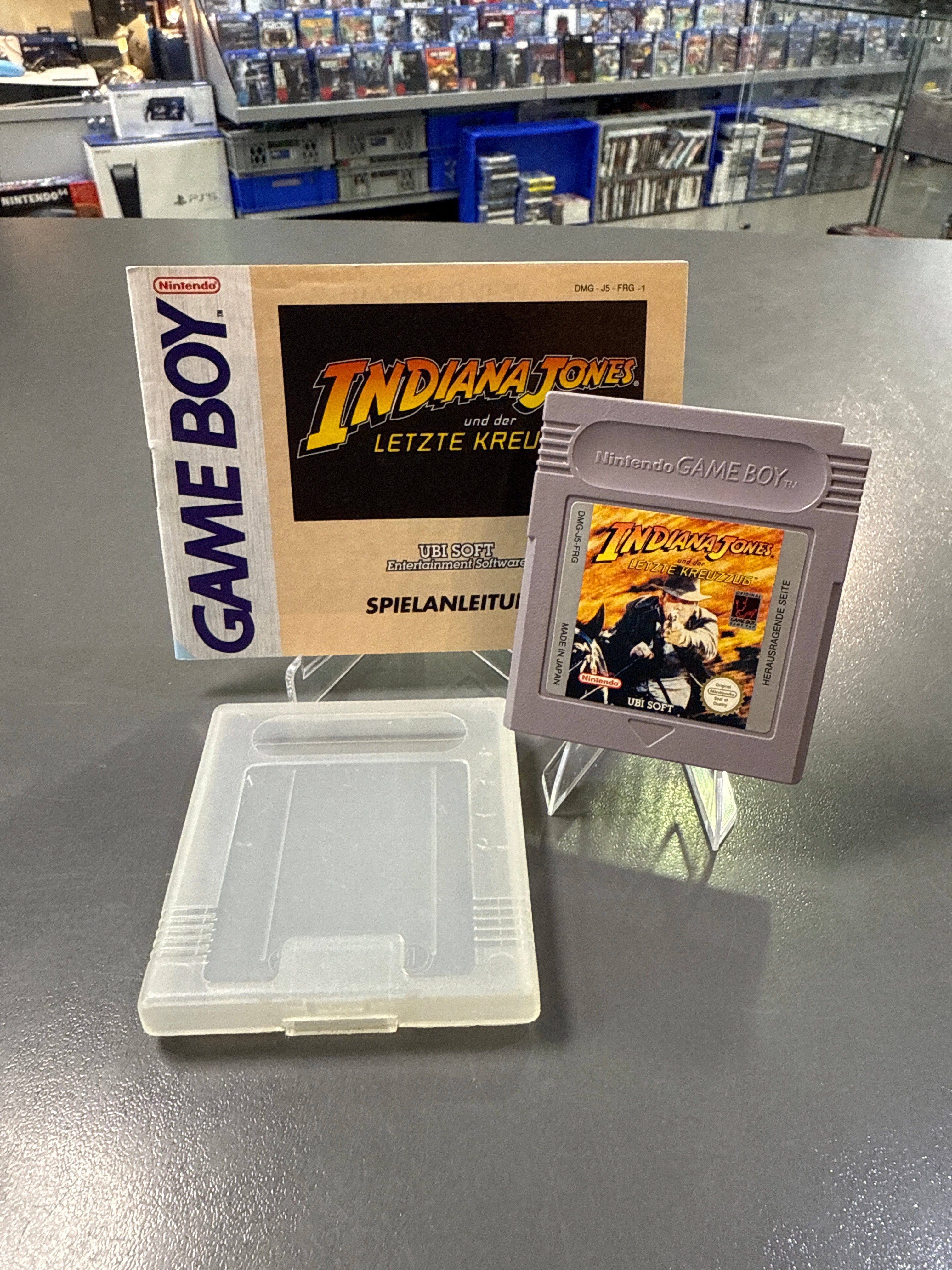 Indiana Jones und der Letzte Kreuzzug Game Boy Spielmodul – Nintendo Handheld Retro-Action-Adventure basierend auf dem Filmklassiker