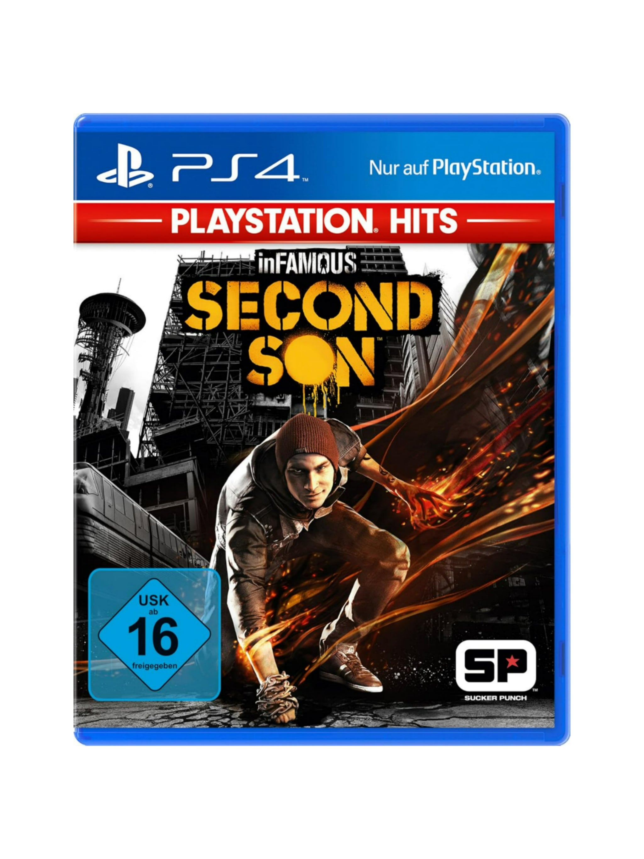 inFAMOUS Second Son für PlayStation 4 PS4 mit Originalverpackung und Spiel-Blu-ray in gebrauchtem Zustand.