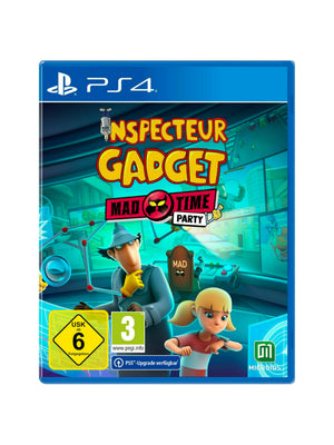 Inspector Gadget Mad Time Party für PlayStation 4 PS4 mit Originalverpackung und Spiel-Blu-ray in gebrauchtem Zustand.