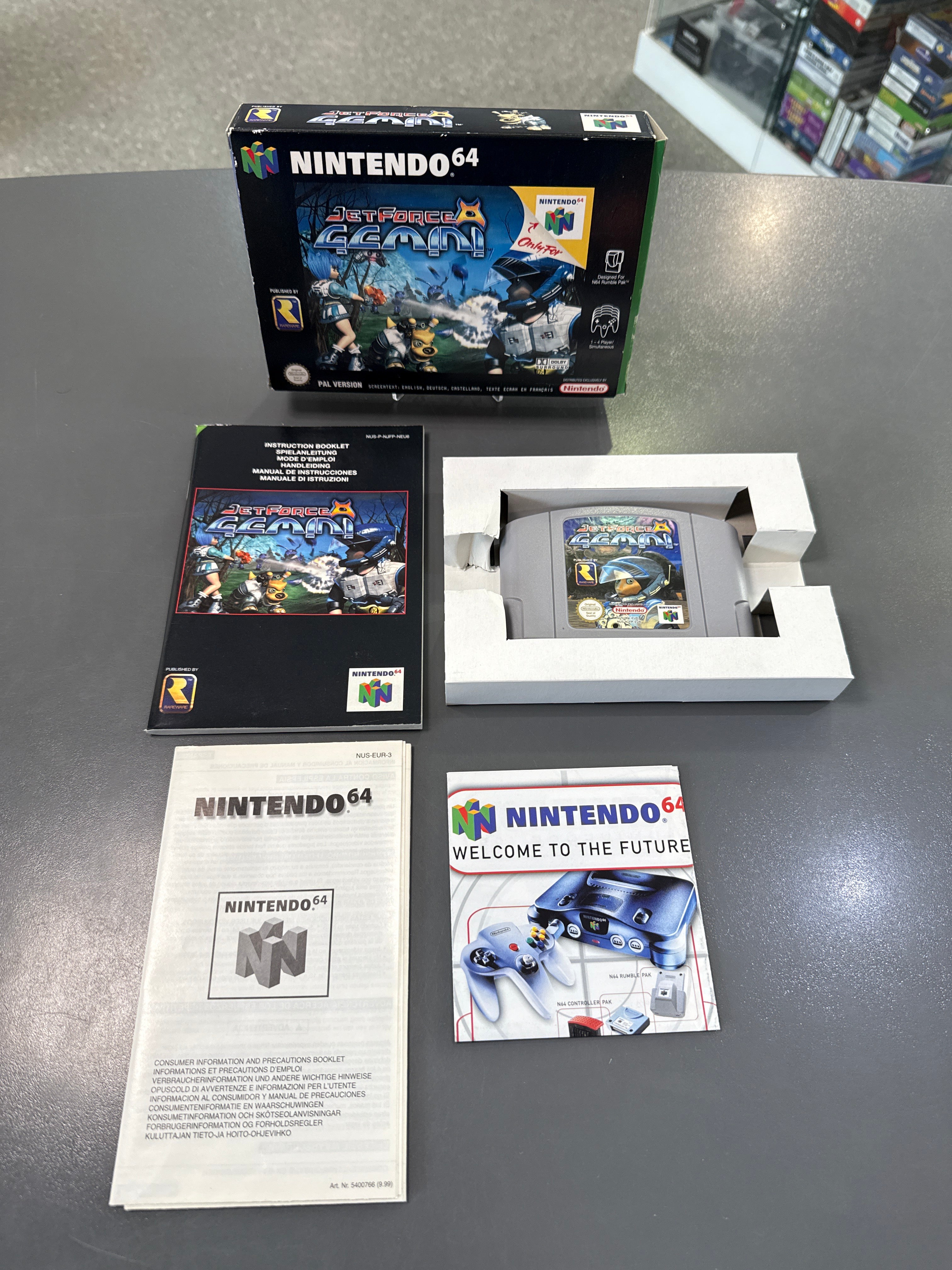 Jet Force Gemini inklusive Verpackung und Anleitung in gebrauchtem Zustand