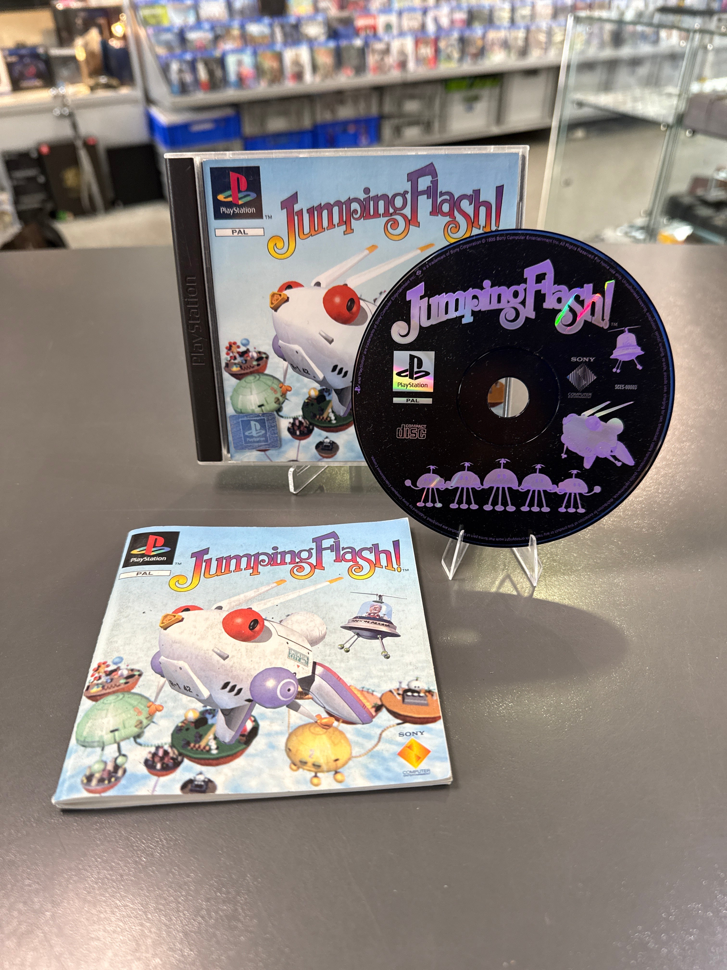 Jumping Flash für Sony PlayStation 1 PS1 als gebrauchtes Videospiel