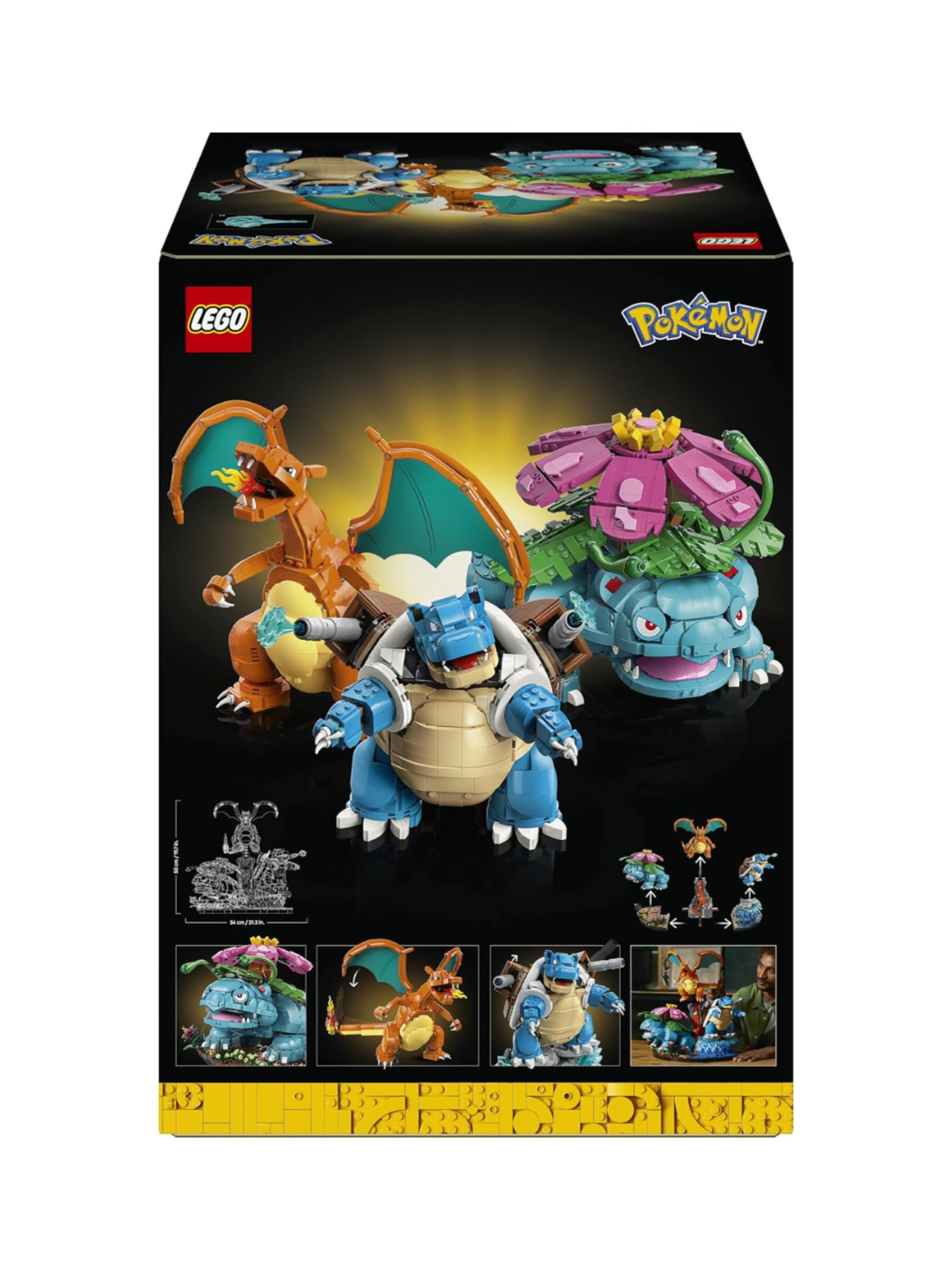 LEGO Pokémon 72153 Bisaflor Glurak und Turtok 3D Modellbau für Erwachsene neu in Karton
