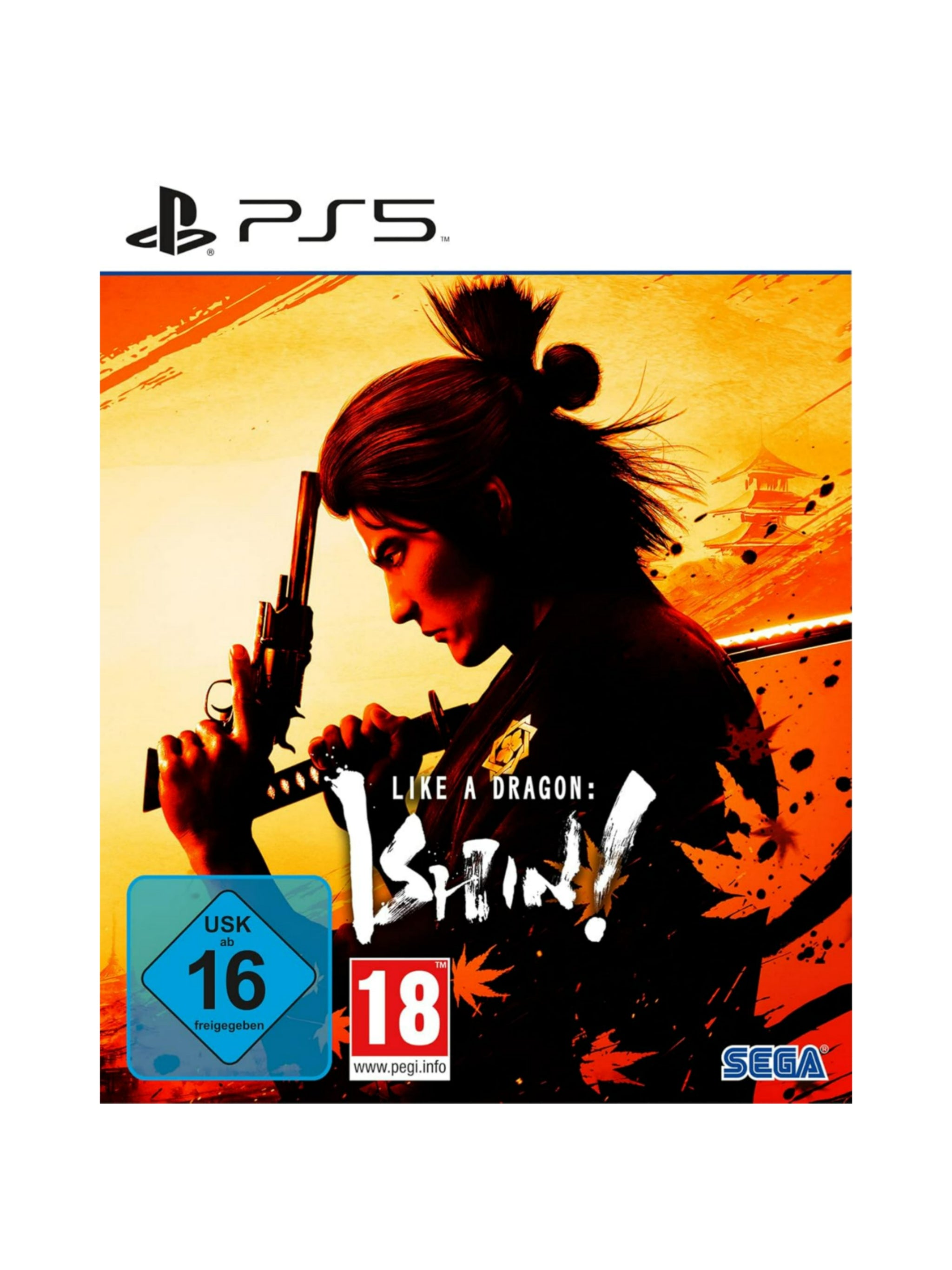 Like a Dragon ISHIN für PlayStation 5 PS5 mit Originalverpackung und Spiel-Blu-ray in gebrauchtem Zustand.