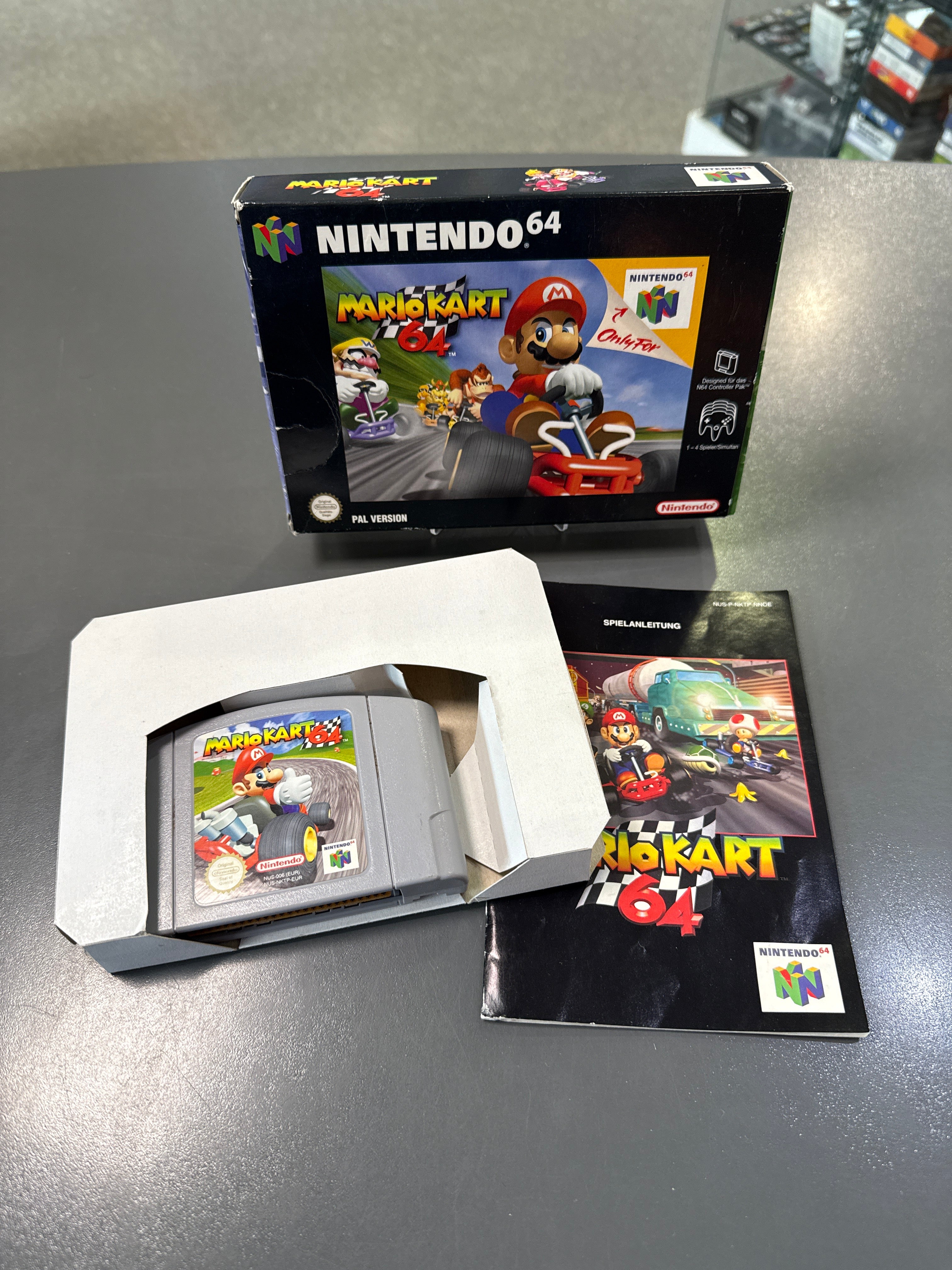 Mario Kart 64 für Nintendo 64 komplett mit OVP und Anleitung in gebrauchtem Zustand