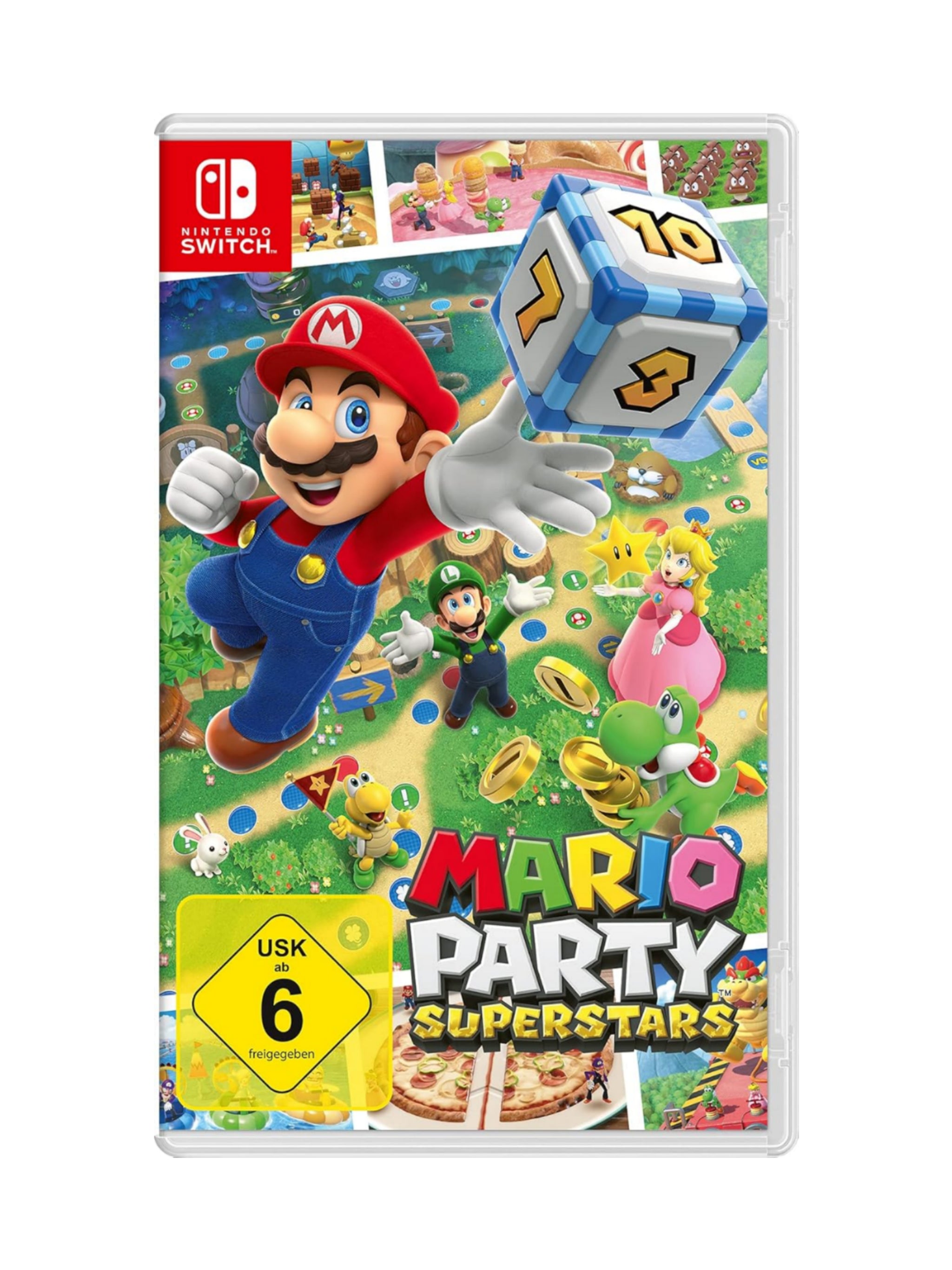 Mario Party Superstars für Nintendo Switch – gebrauchtes Nintendo Switch Spiel mit Mario-Figuren und Party-Minispielen