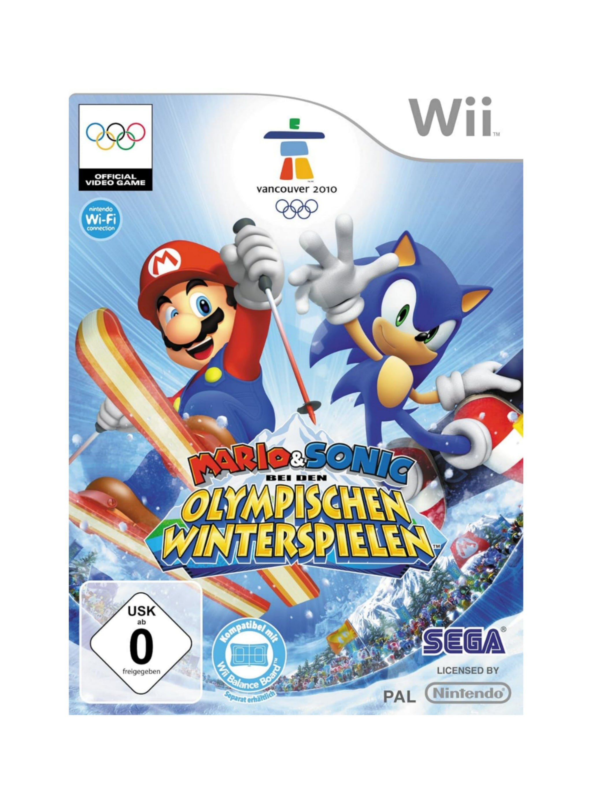 Mario & Sonic bei den Olympischen Winterspielen für Nintendo Wii – gebrauchtes Originalspiel mit Hülle