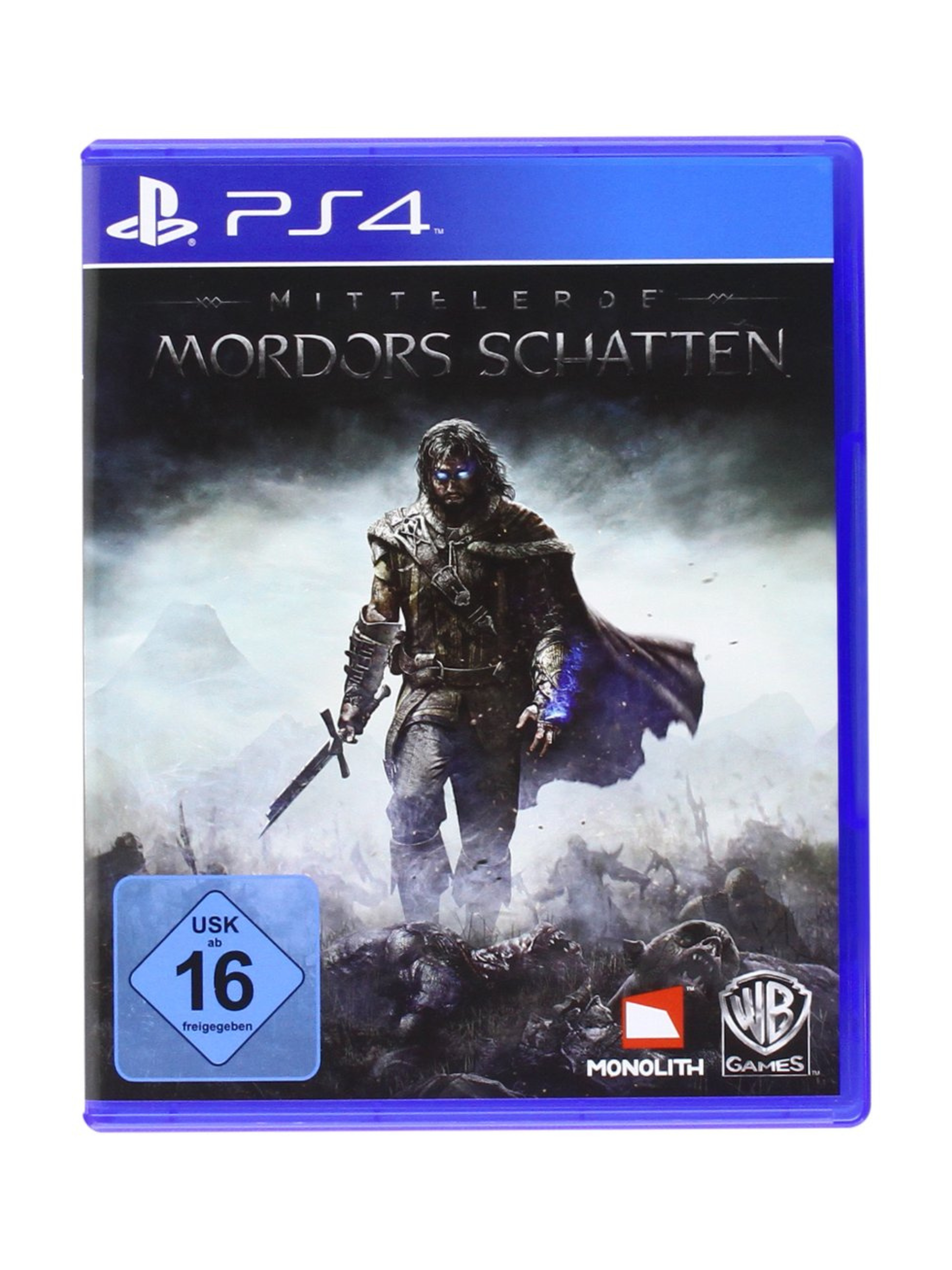 Mittelerde Mordors Schatten PlayStation 4 PS4 gebraucht mit Original Spiel Blu-ray und Verpackung