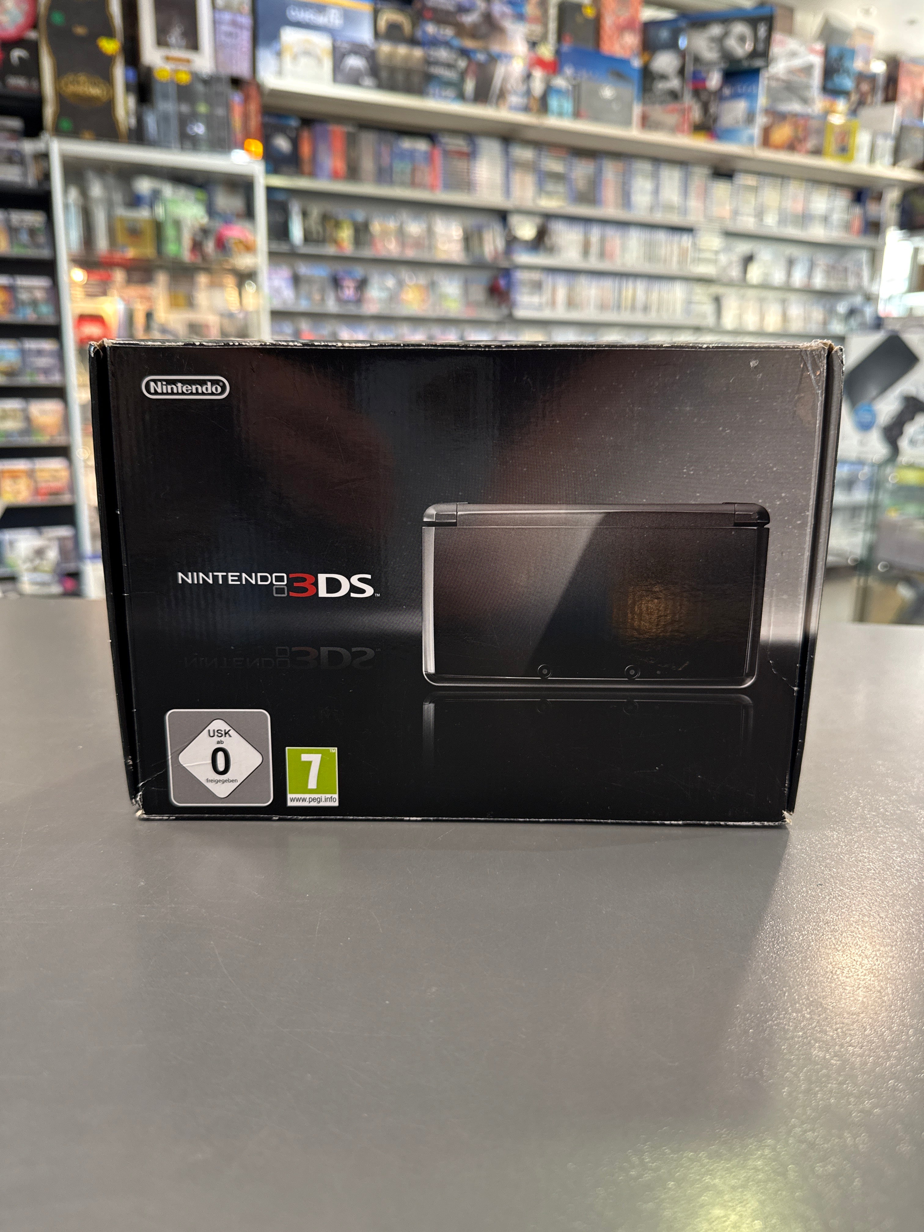 Nintendo 3DS Handheld Konsole Cosmos Schwarz mit Originalverpackung gebraucht