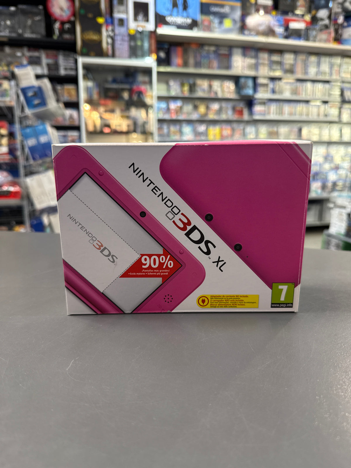 Nintendo 3DS XL Konsole in Pink mit Originalverpackung und Netzteil – gebraucht in Top Zustand