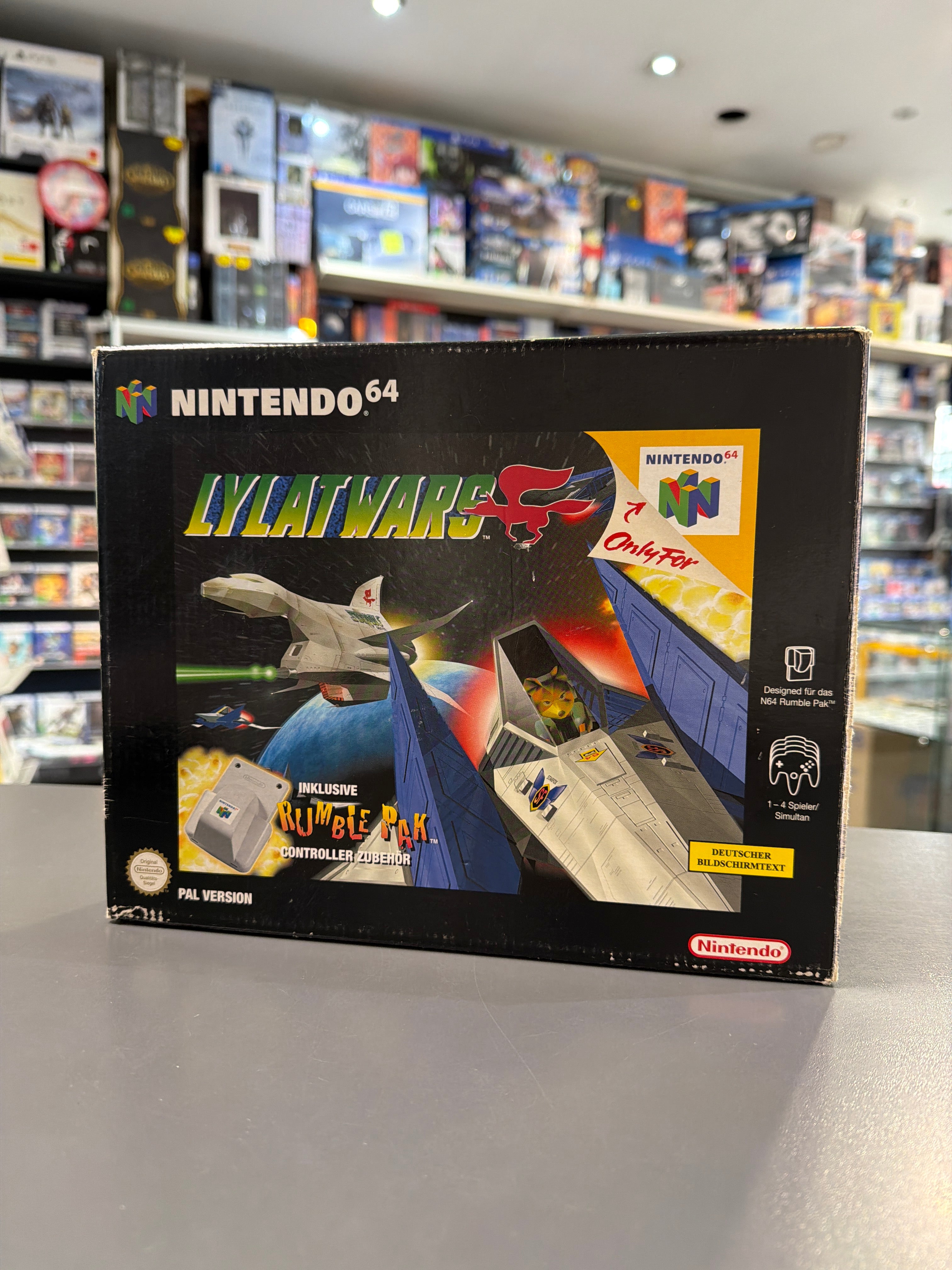Gebrauchtes Nintendo 64 Spiel Lylat Wars komplett mit Originalverpackung und Anleitung, geprüft und funktionsfähig