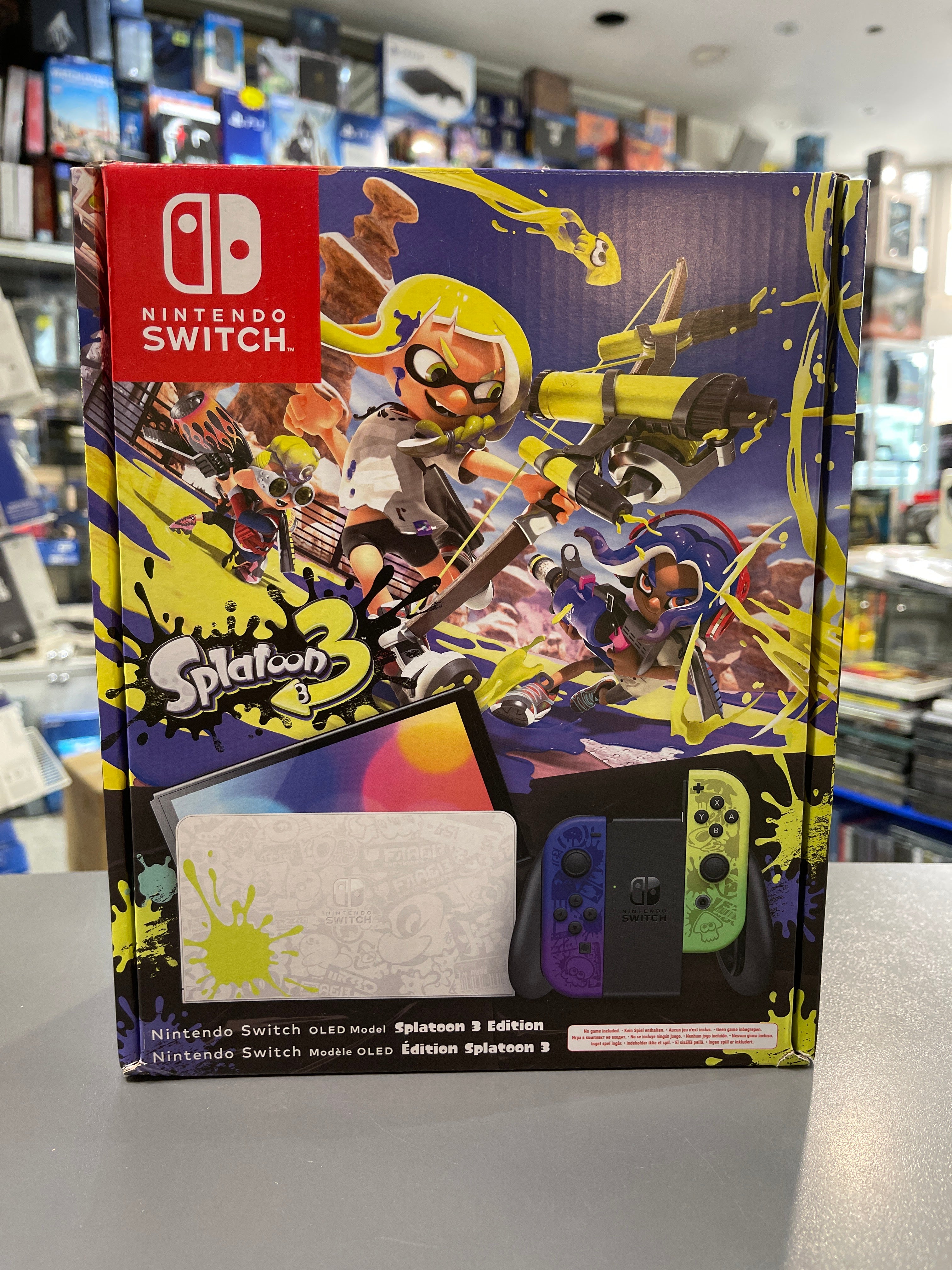 Nintendo Switch OLED Splatoon 3 Edition Konsole neu in Originalverpackung ohne Spiel