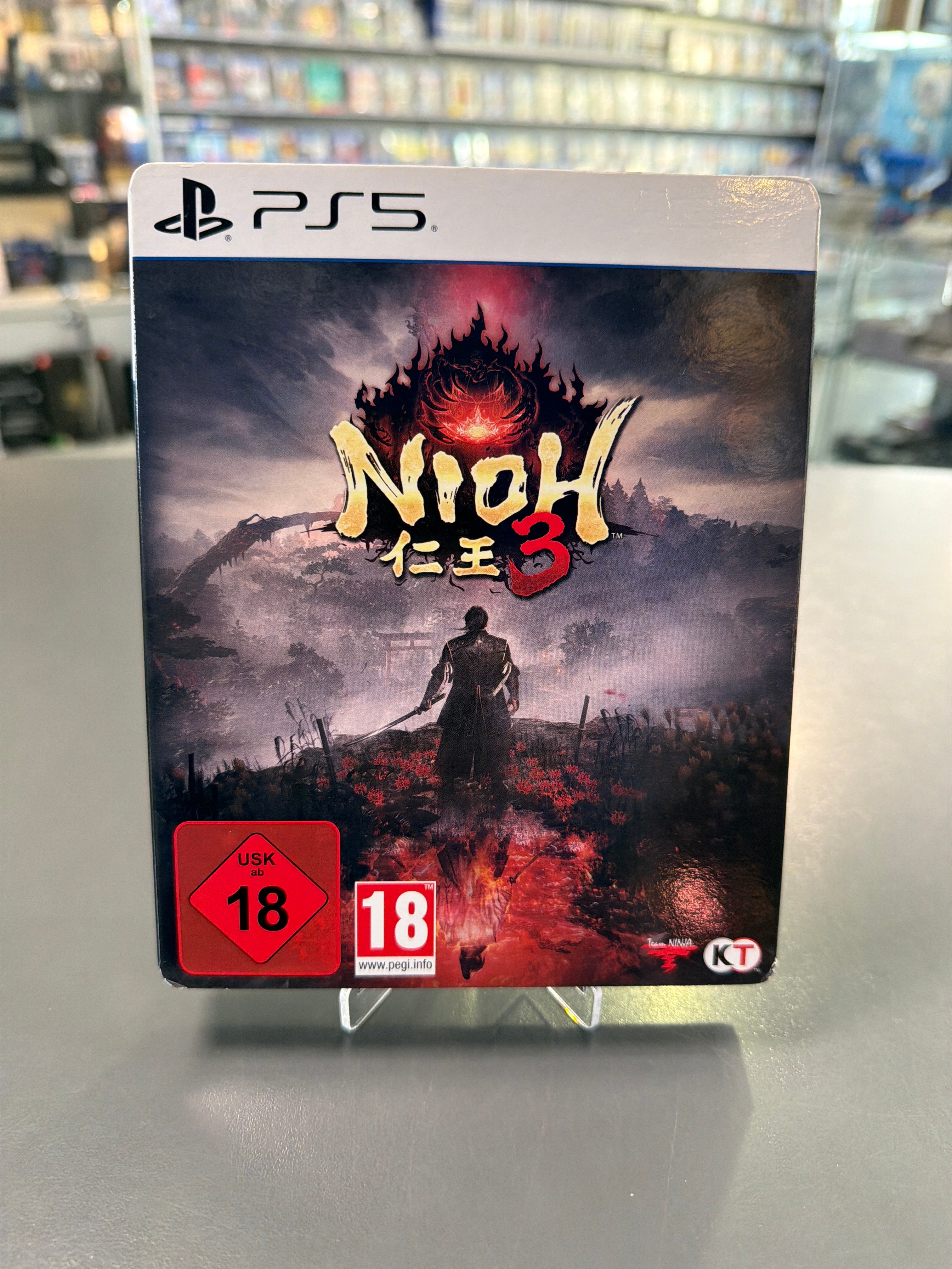 Nioh 3 Steelbook Launch Edition für PlayStation 5 PS5 als gebrauchtes Videospiel in Originalverpackung
