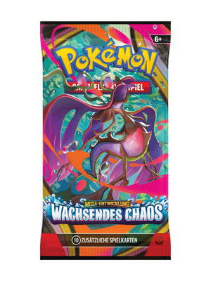 Pokémon Mega-Entwicklung Wachsendes Chaos Boosterpack Artwork