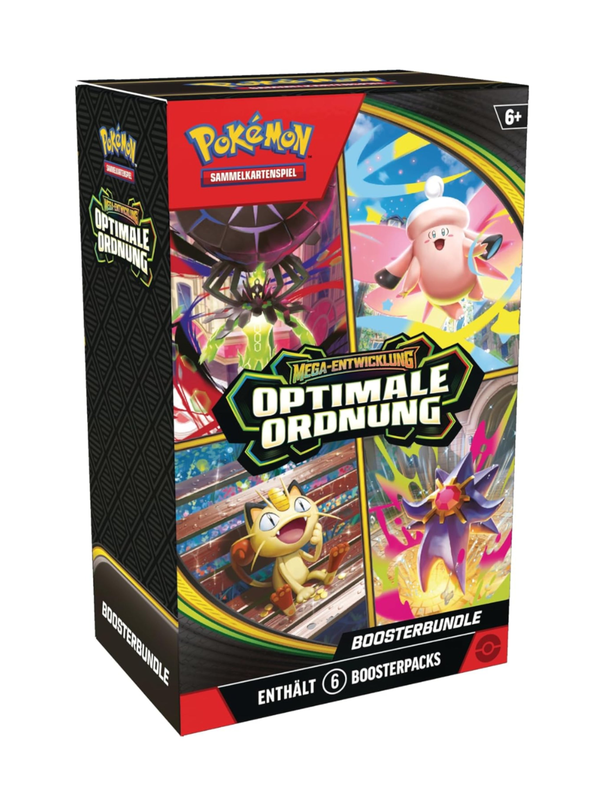 Pokémon Sammelkartenspiel Mega-Entwicklung Optimale Ordnung 6 Boosterpacks Display original versiegelt TCG
