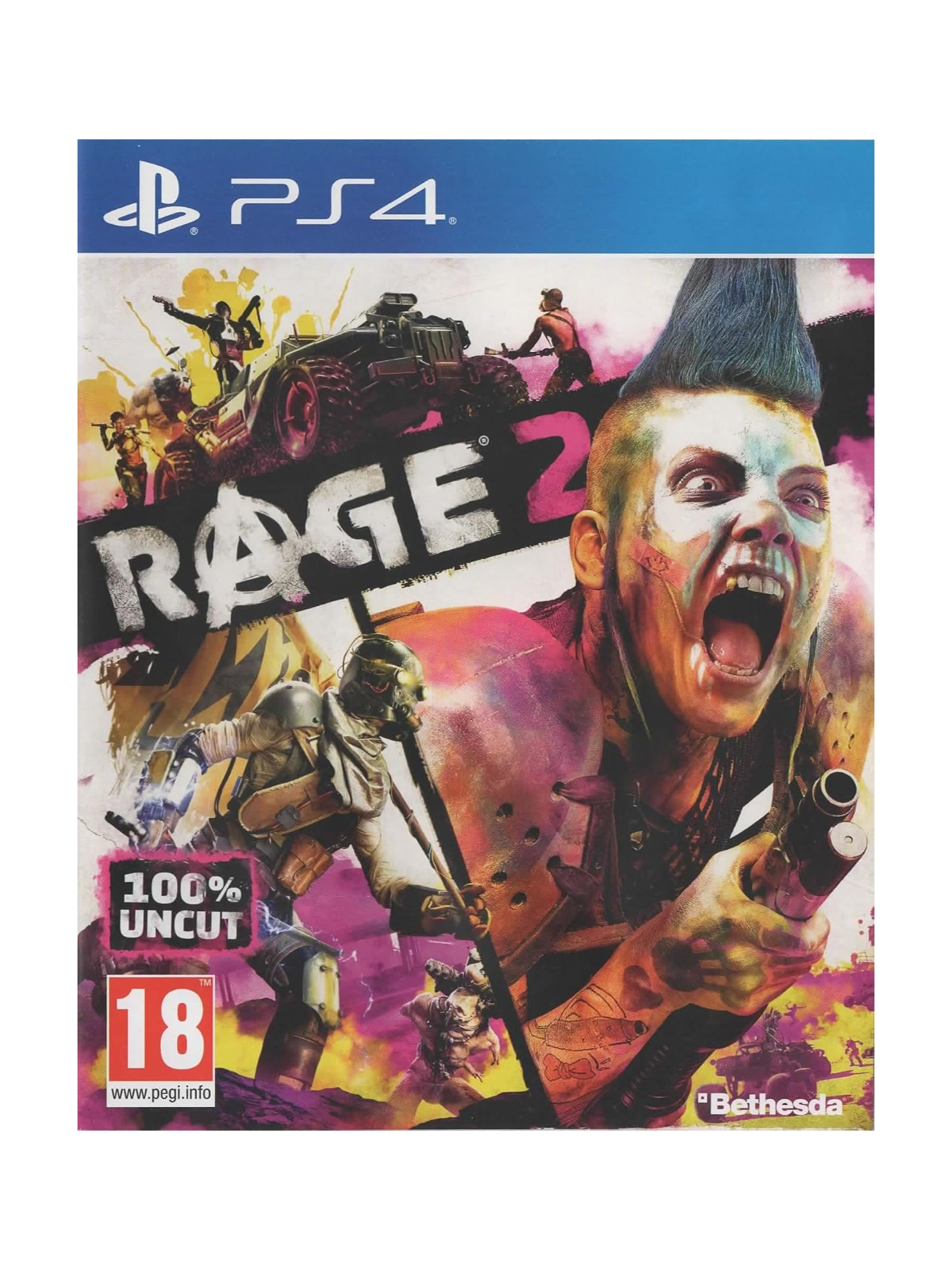 Rage 2 PlayStation 4 PS4 gebraucht mit Original Spiel Blu-ray und Verpackung
