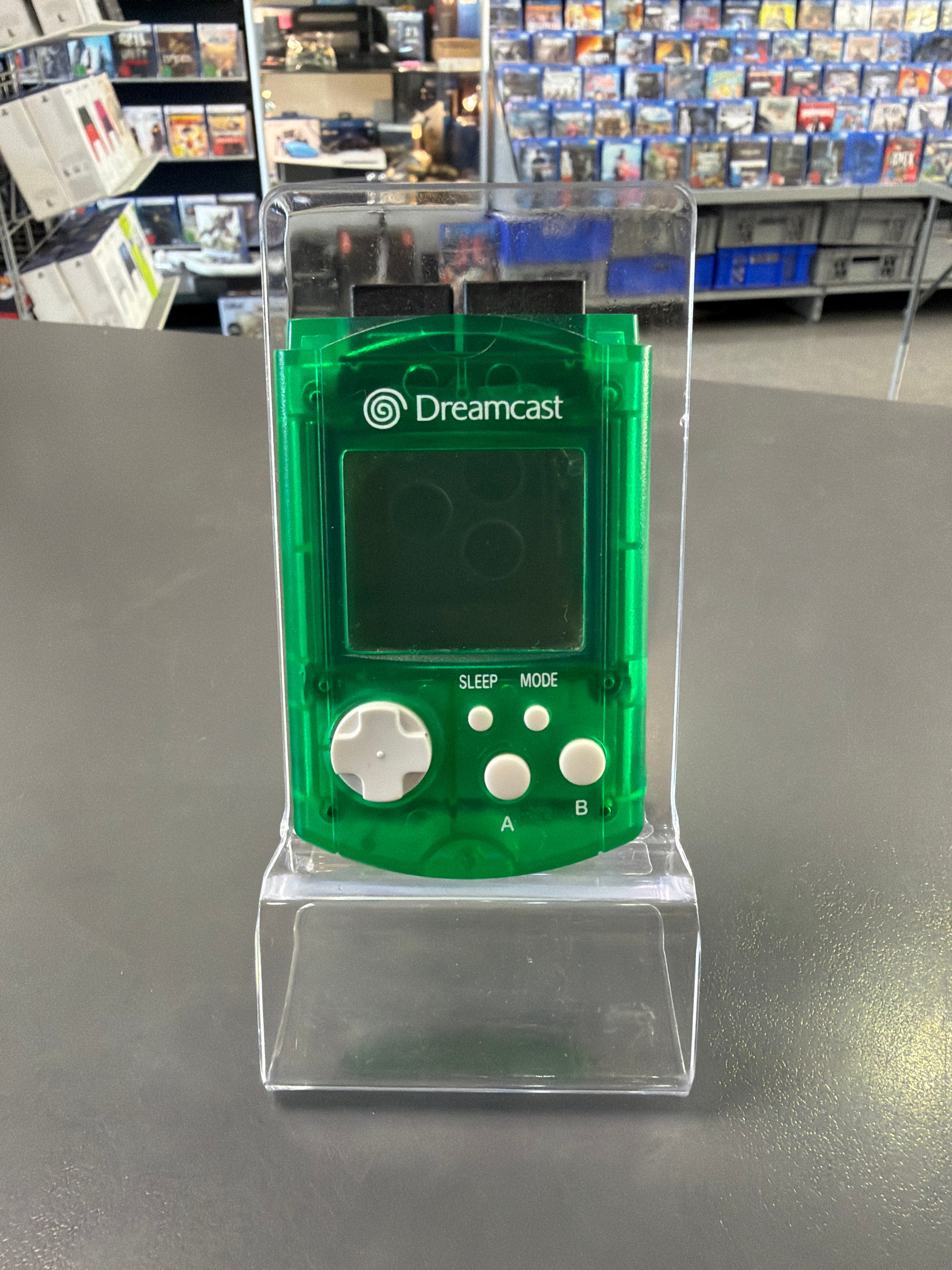 Original SEGA Dreamcast Visual Memory Unit VMU Lime Green Transparent Special Edition