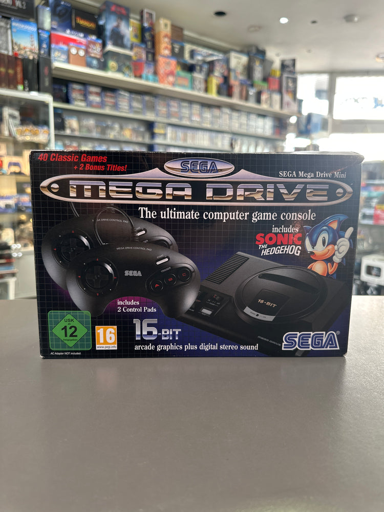 SEGA Mega Drive Mini Konsole 42 Spiele 2 Controller komplett OVP gebraucht