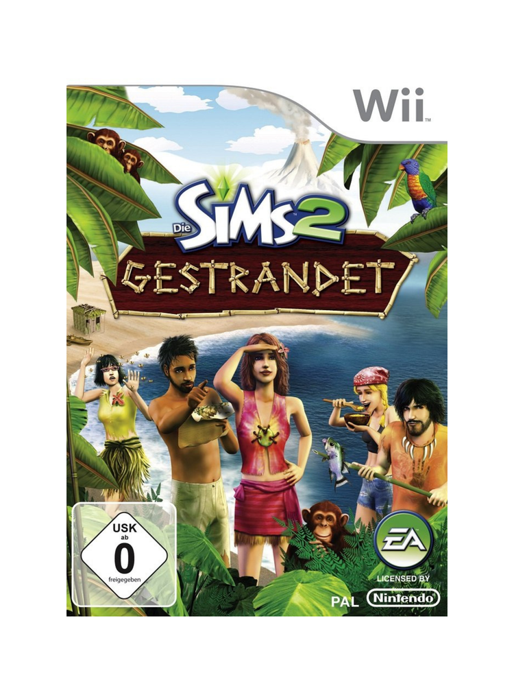 Die Sims 2 Gestrandet Nintendo Wii Spiel komplett gebraucht