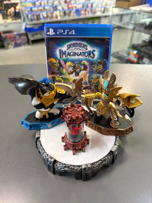 Skylanders Imaginators Starter Pack für PlayStation 4 mit Charakterfiguren und Portal of Power im bunten Fantasy-Design.