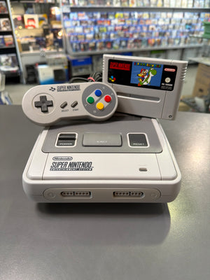 Super Nintendo SNES Konsole PAL deutsch inkl Super Mario World Original Controller Kabel voll funktionsfähig Retro Gaming
