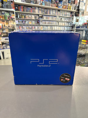 Sony PlayStation 2 SCPH-50004 Midnight Black Konsole mit Controller und Originalverpackung gebraucht