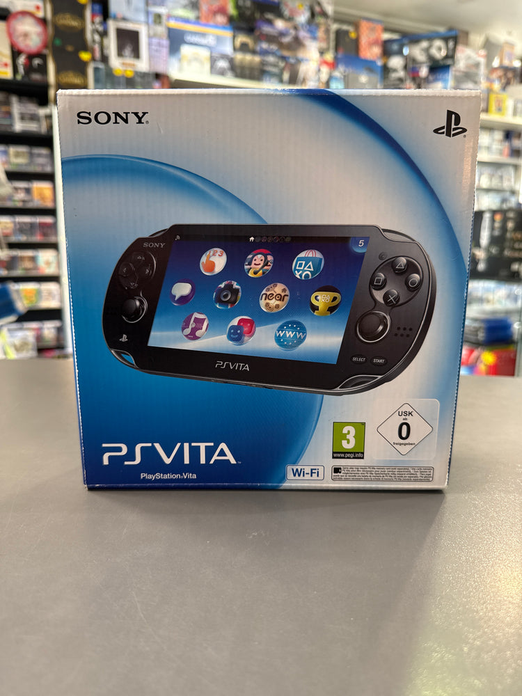 Sony PS Vita Wi-Fi Konsole Schwarz mit 4 GB Speicherkarte und Originalverpackung gebraucht