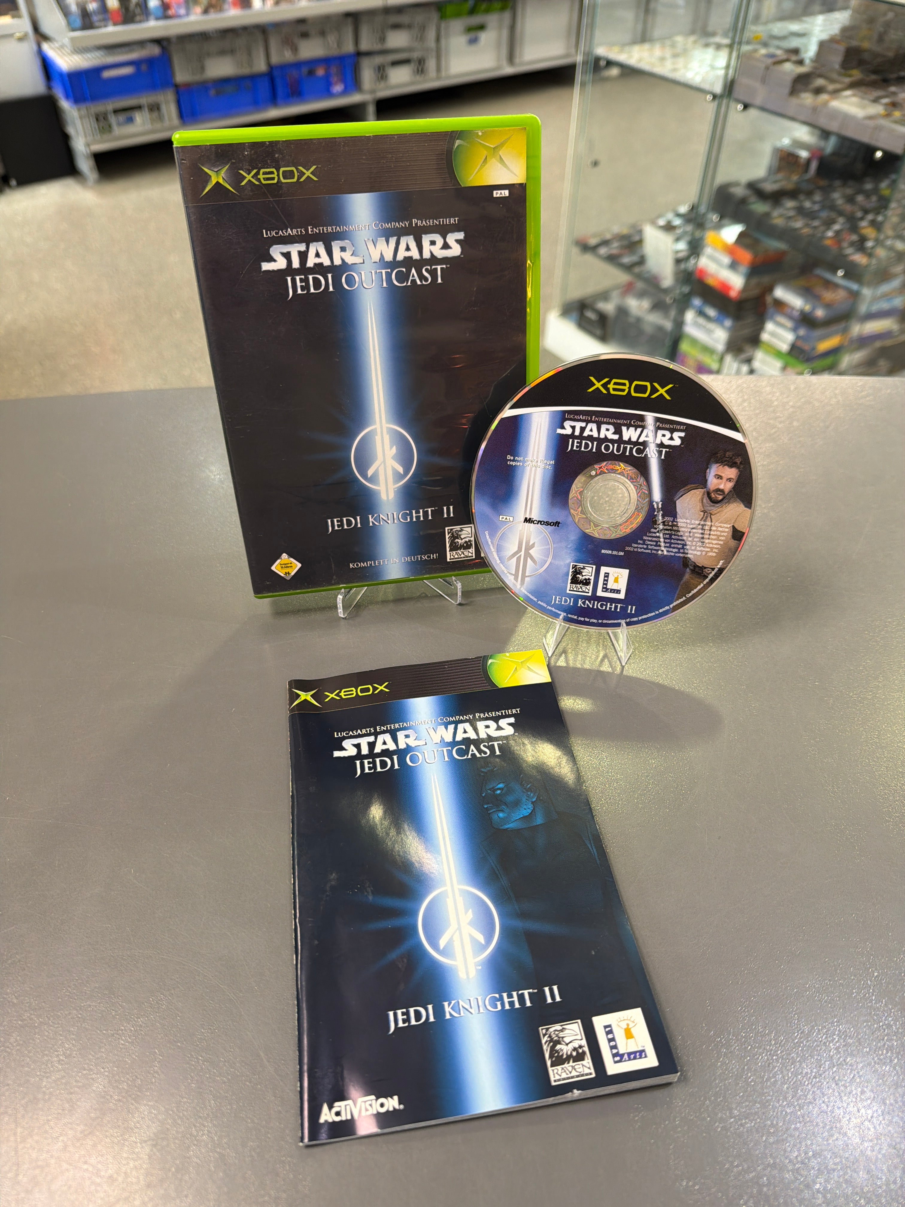 Star Wars Jedi Knight II Jedi Outcast für Xbox Classic inklusive OVP und Anleitung als gebrauchtes Videospiel