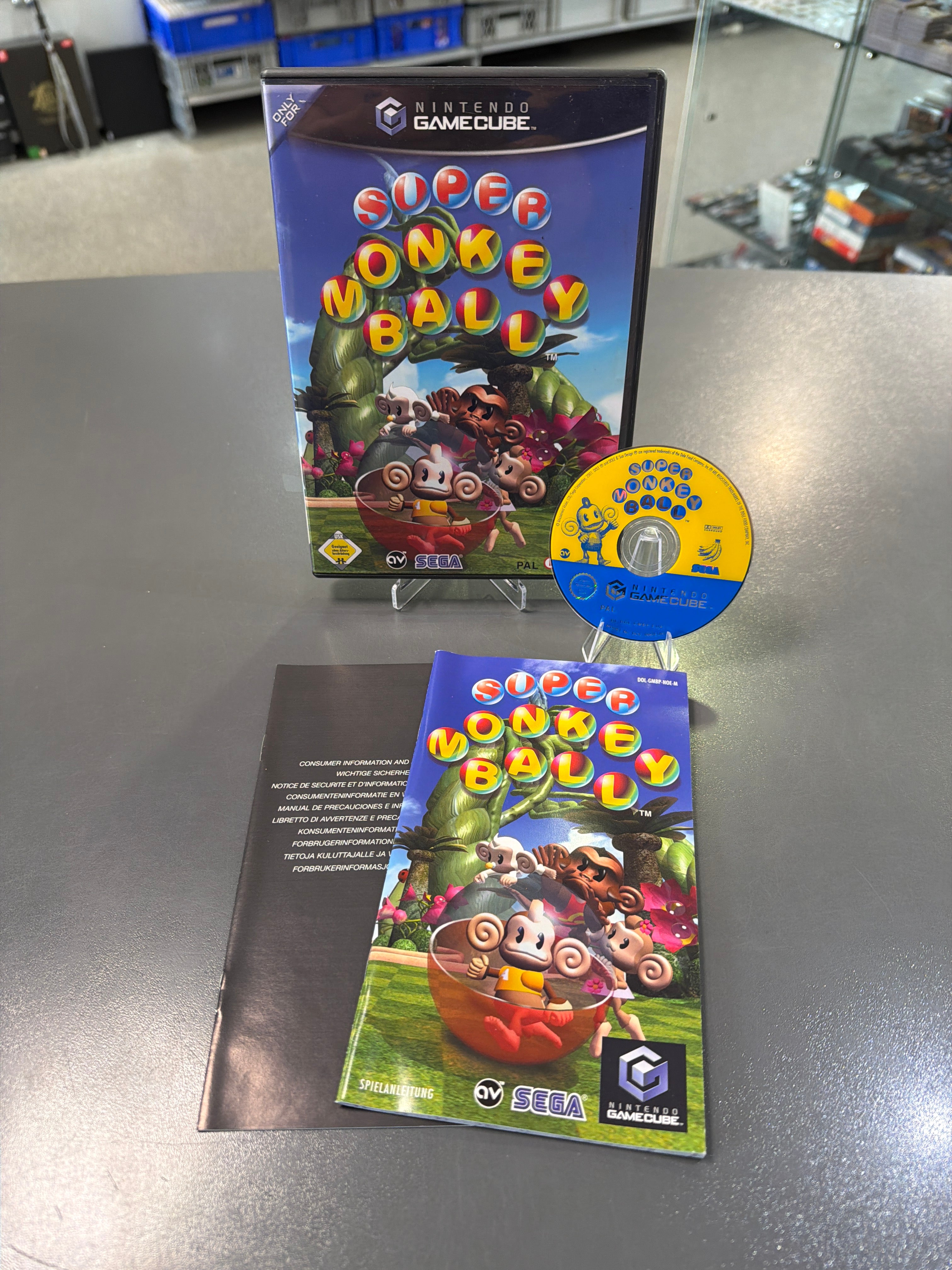 Super Monkey Ball für Nintendo GameCube in Originalverpackung sehr guter gebrauchter Zustand Videospiel
