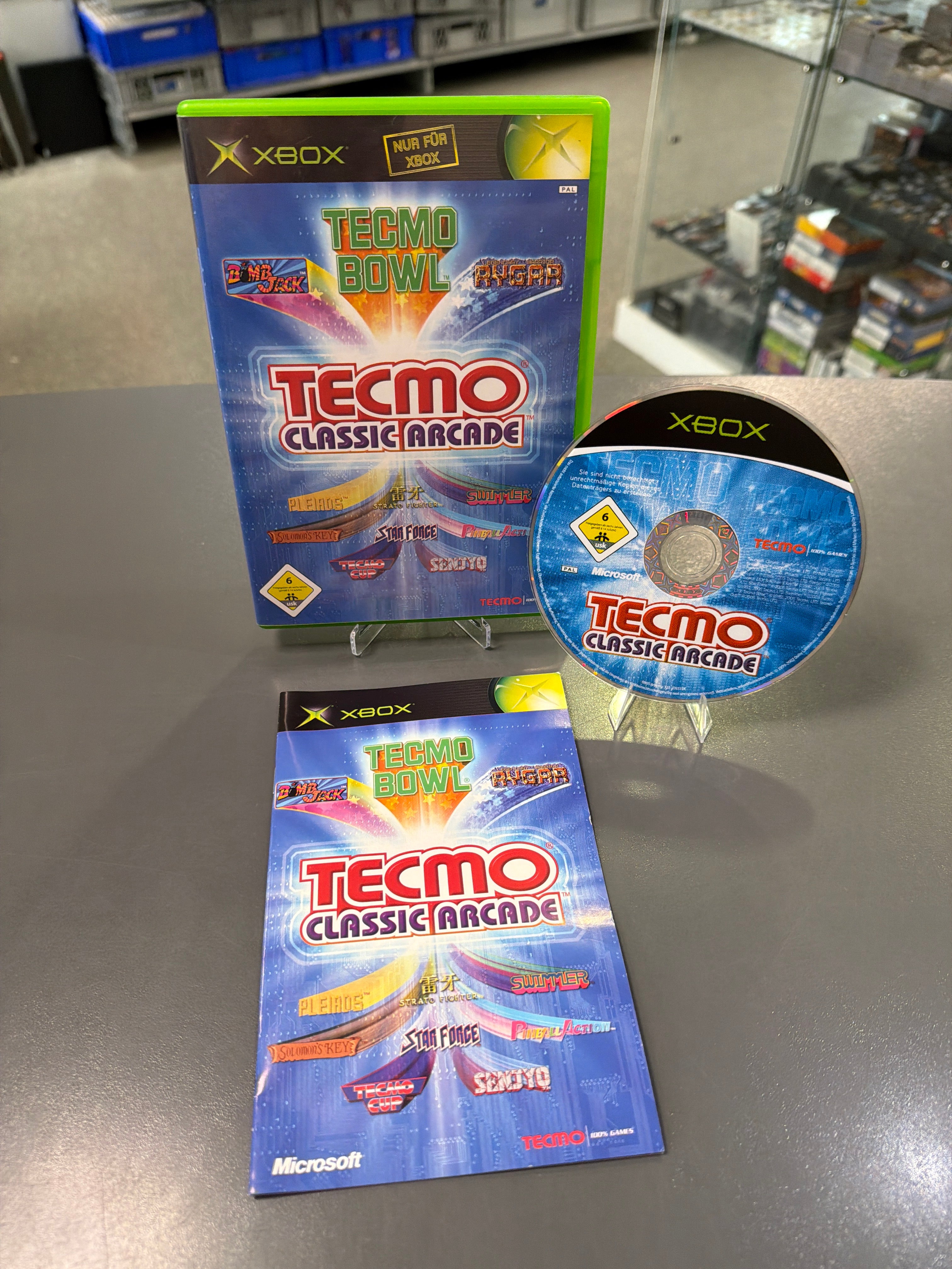 Tecmo Classic Arcade für Xbox Classic inklusive OVP und Anleitung als gebrauchtes Videospiel