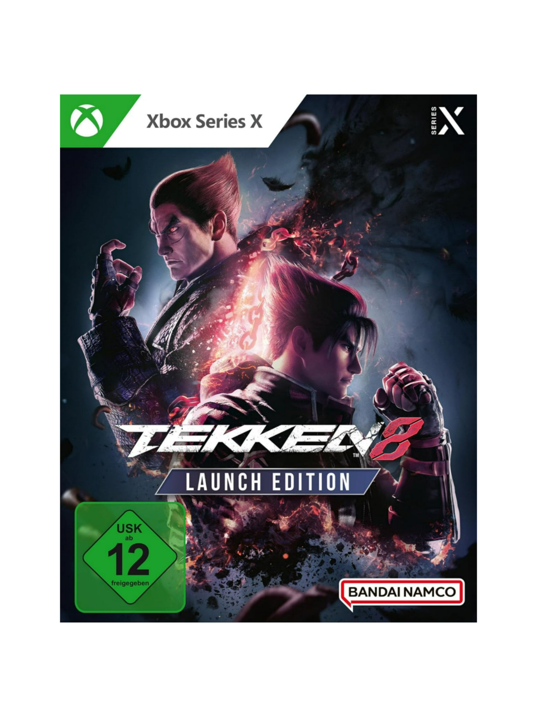 Tekken 8 Launch Edition für Xbox Series X mit Originalverpackung und Spiel-Blu-ray in neuem Zustand.
