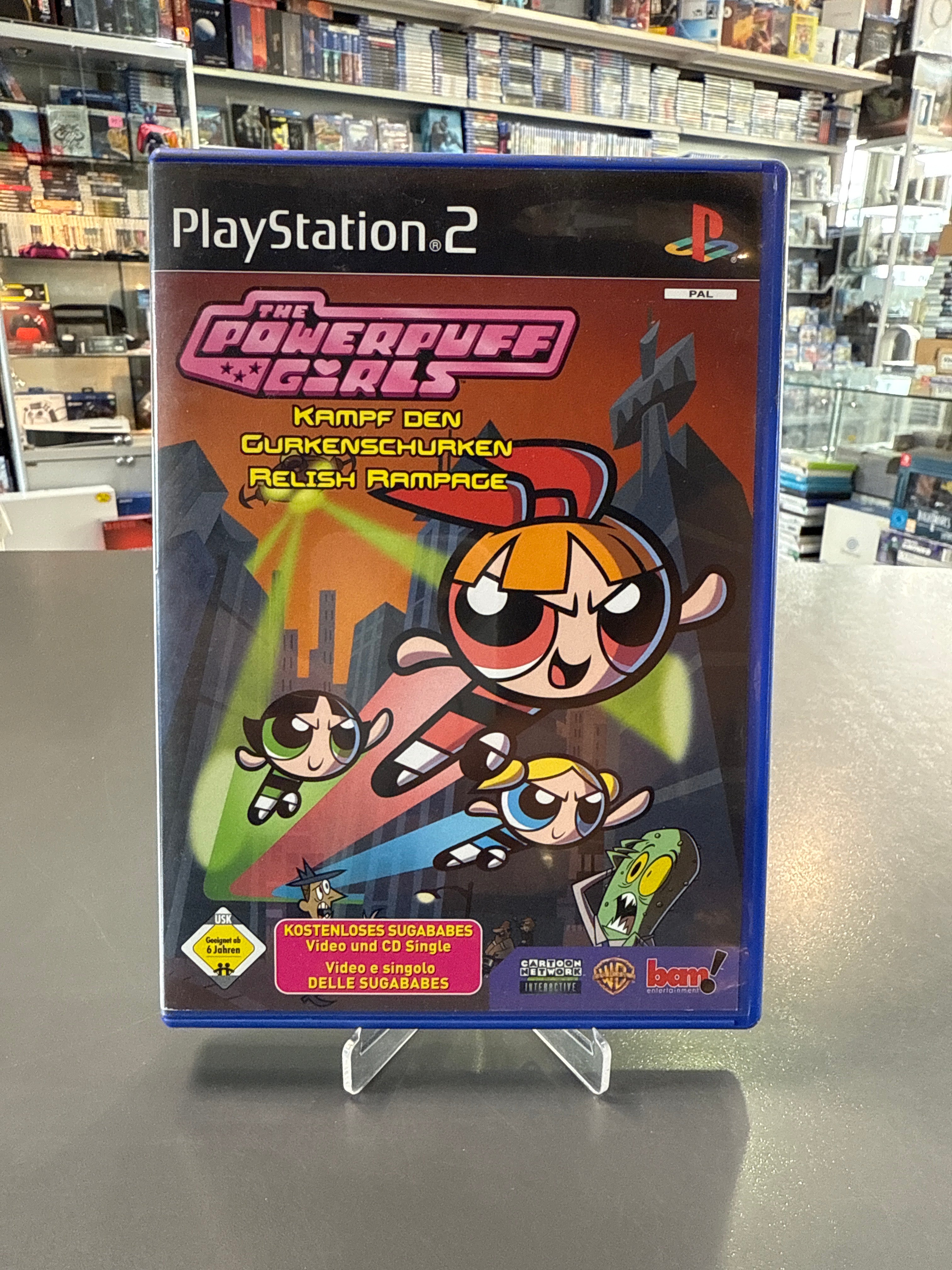 The Powerpuff Girls Kampf den Gurkenschurken PlayStation 2 PS2 Rarität