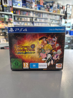 The Seven Deadly Sins: Knights of Britannia Collector’s Edition für PlayStation 4 mit Anime-Artwork der Charaktere Meliodas und Elizabeth.