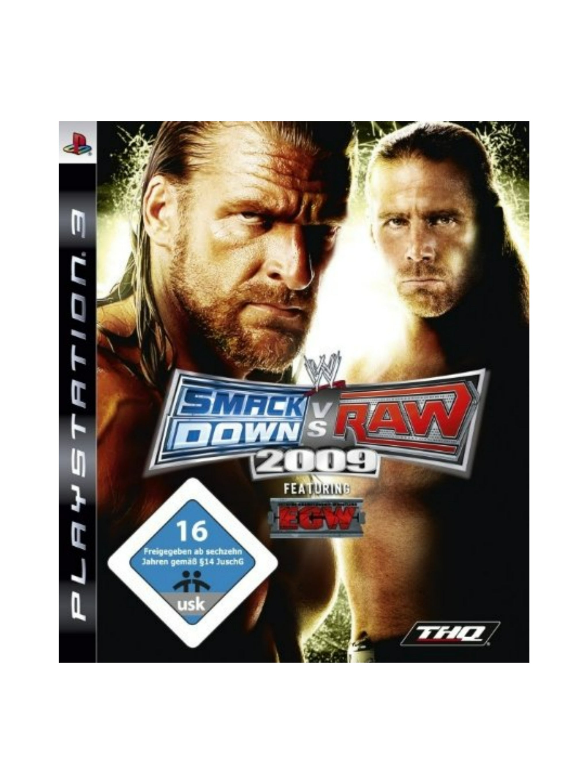 WWE SmackDown vs. Raw 2009 für PlayStation 3 PS3 gebraucht mit Originalverpackung und Spiel-Blu-ray.