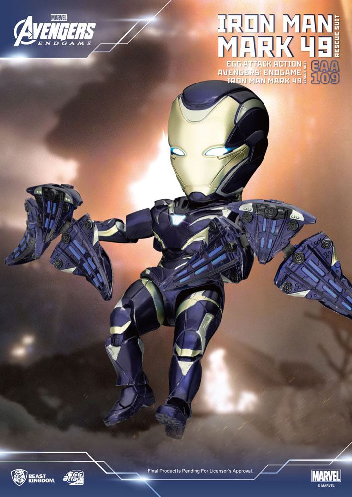 Avengers: Endgame Egg Attack Actionfigur Iron Man Mark 49 Rescue Suit 21 cm