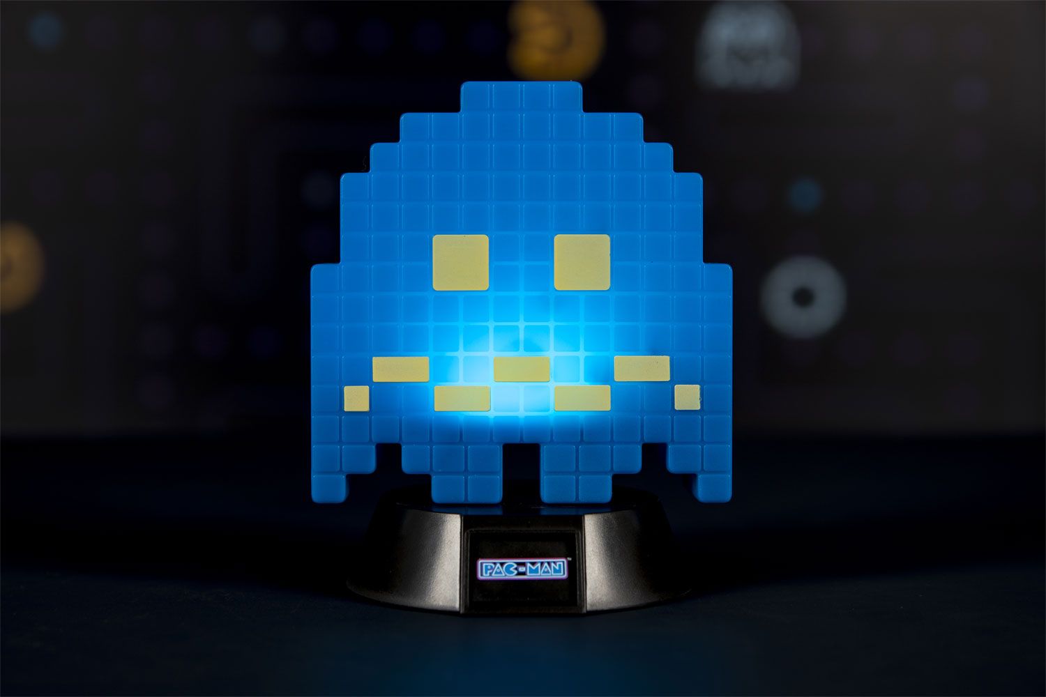 Pac-Man 3D Icon Lampe Turn To Blue Ghost 10 cm