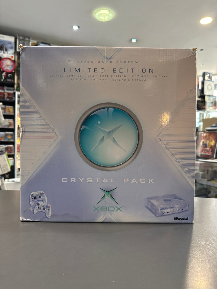 Xbox Classic Crystal Pack Limited Edition Microsoft mit 2 Original Controllern OVP gebraucht